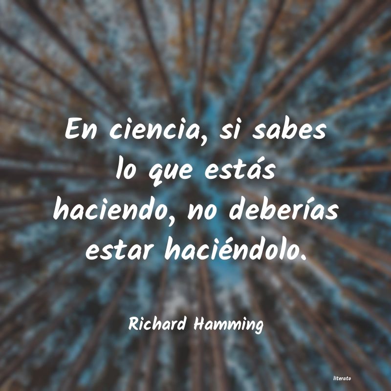 Frases de Richard Hamming