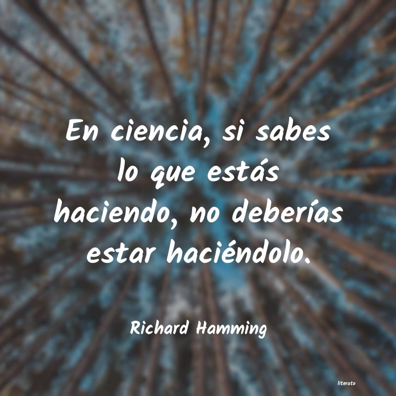 frases de Richard Hamming