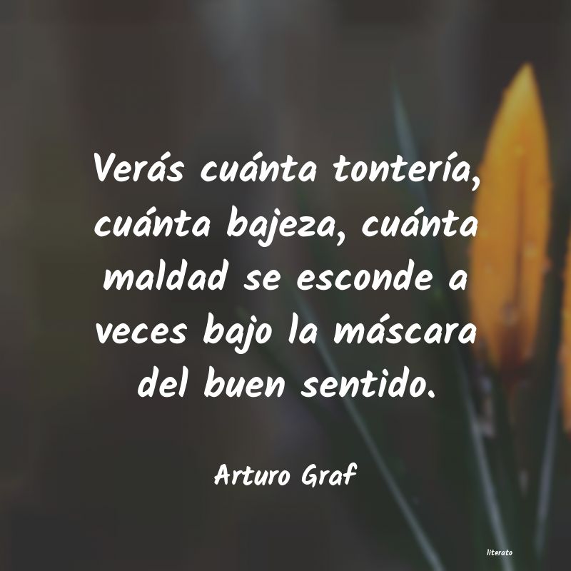frases de Arturo Graf