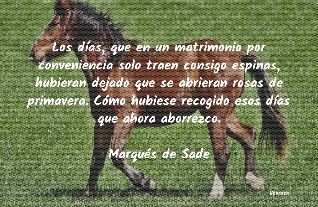 poemas de marques de sade