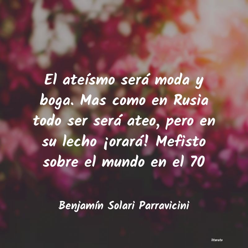 frases de BenjamÃn Solari Parravicini