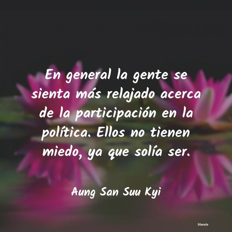 Frases de Aung San Suu Kyi