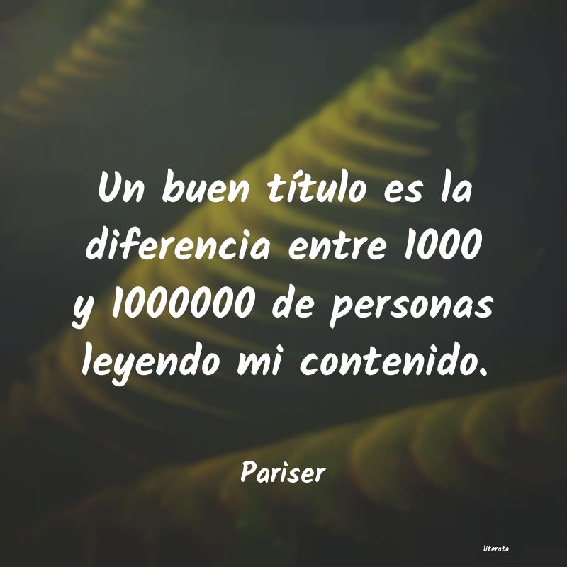 frases de Pariser