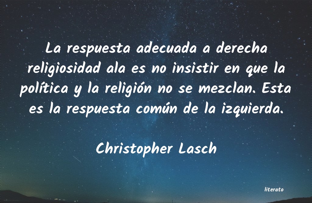 frases de Christopher Lasch