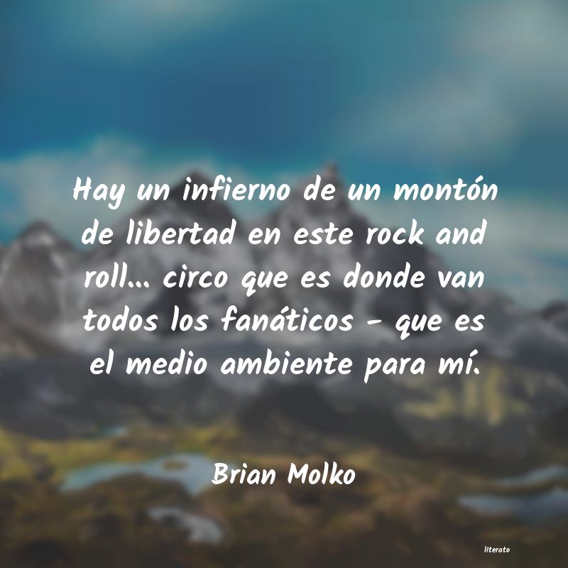 frases de Brian Molko