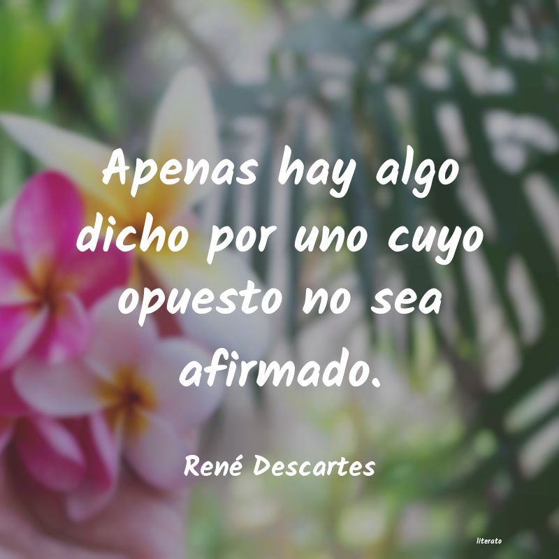 frases de René Descartes