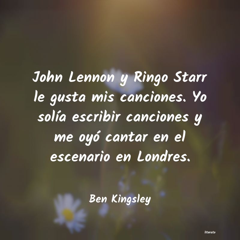 frases de Ben Kingsley