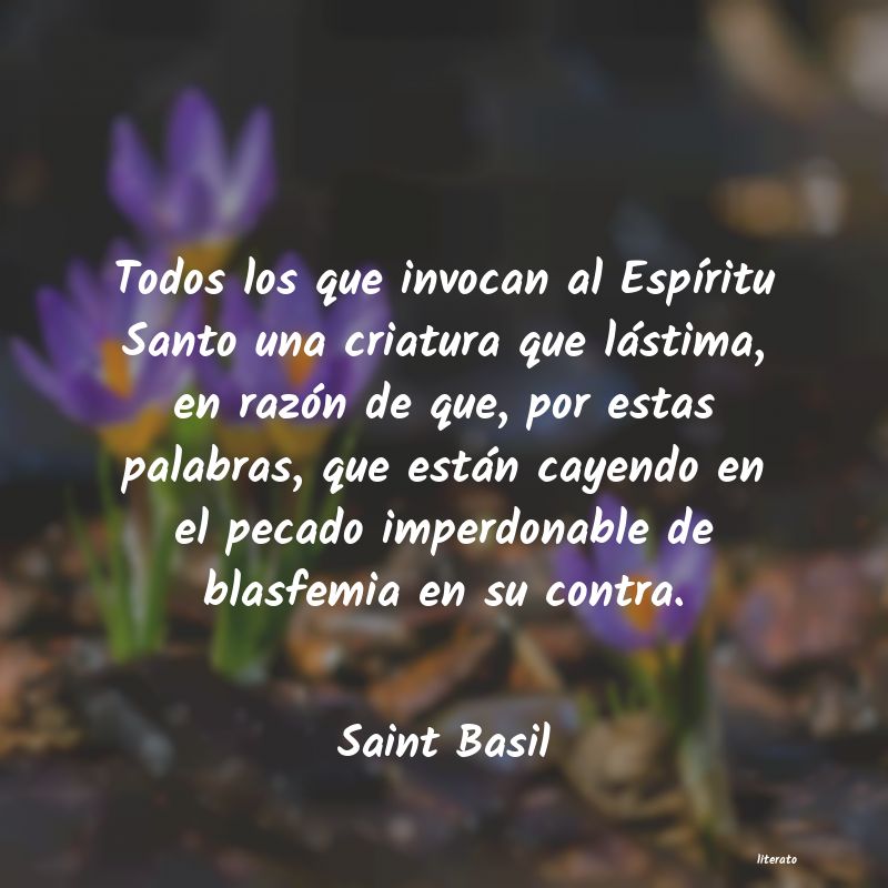 frases de Saint Basil