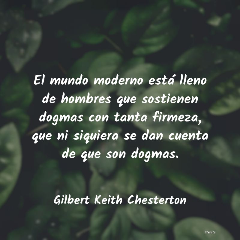 frases de Gilbert Keith Chesterton