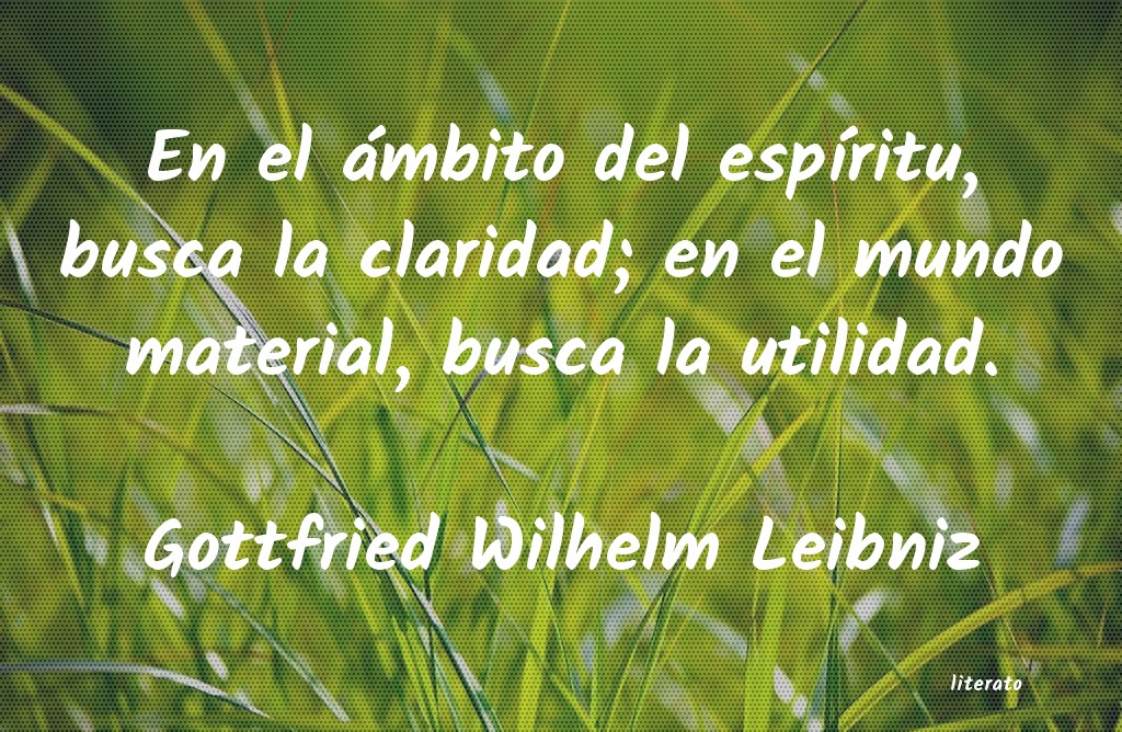 Frases de Gottfried Wilhelm Leibniz