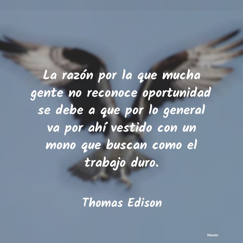 Frases de Thomas Edison