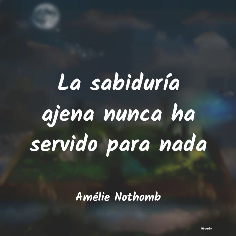 Frases de Amélie Nothomb