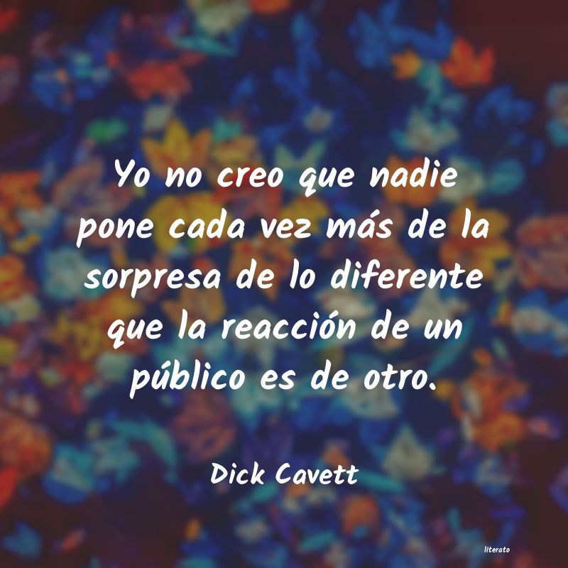 Frases de Dick Cavett