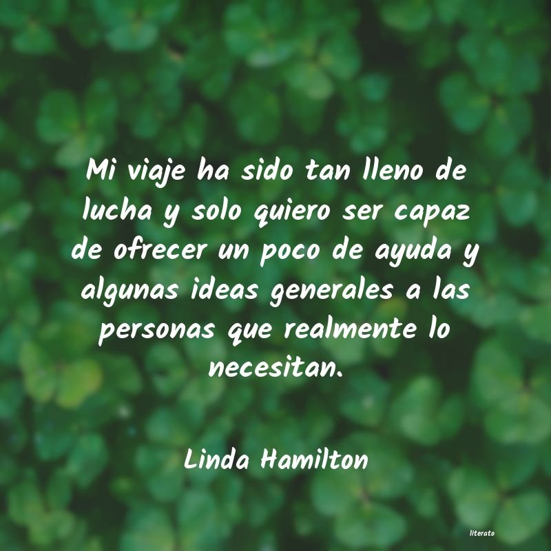 Frases de Linda Hamilton