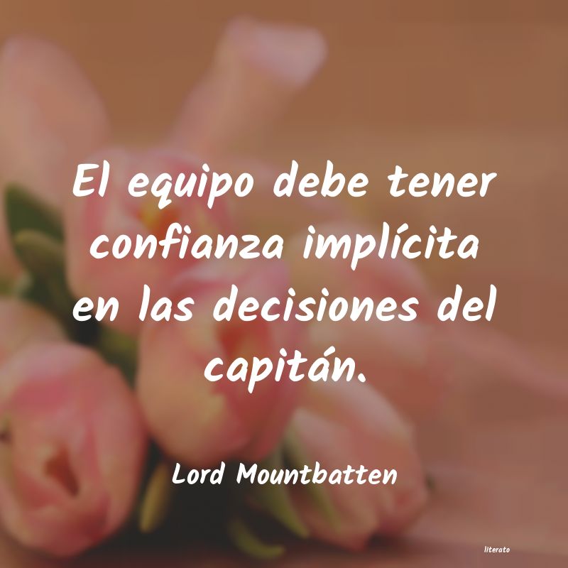 frases de Lord Mountbatten