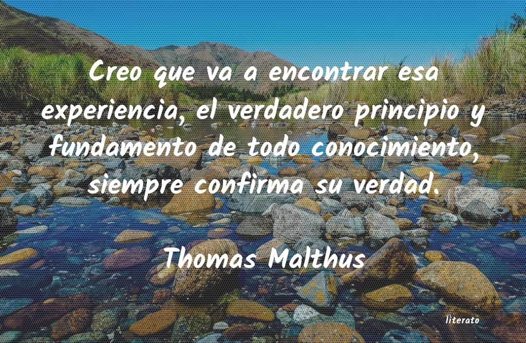 Frases de Thomas Malthus