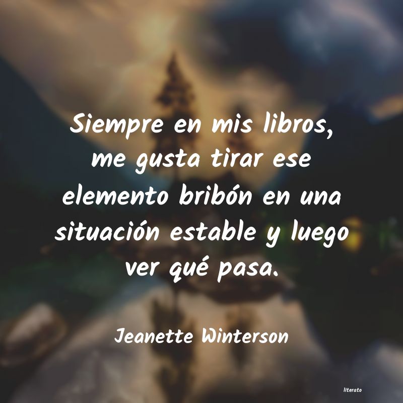 Frases de Jeanette Winterson