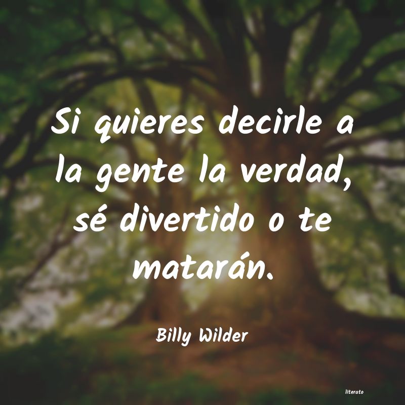 frases de Billy Wilder