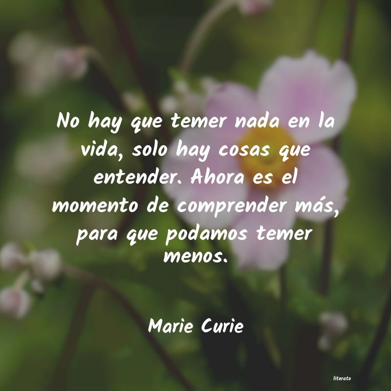 Frases de Marie Curie