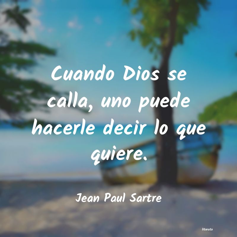 frases de Jean Paul Sartre