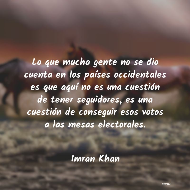 frases de Imran Khan