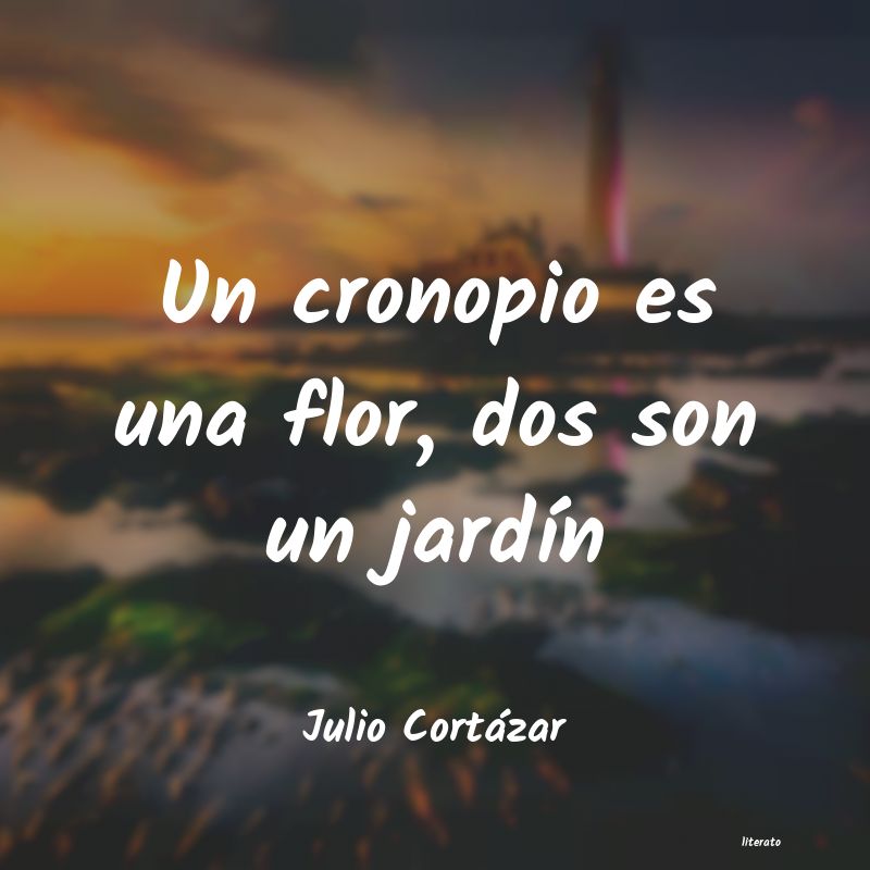 Julio Cortázar: Un cronopio es una flor, dos s