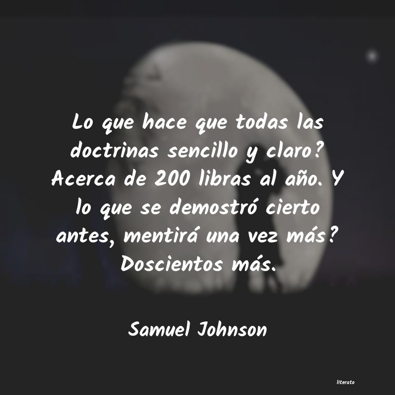 Frases de Samuel Johnson