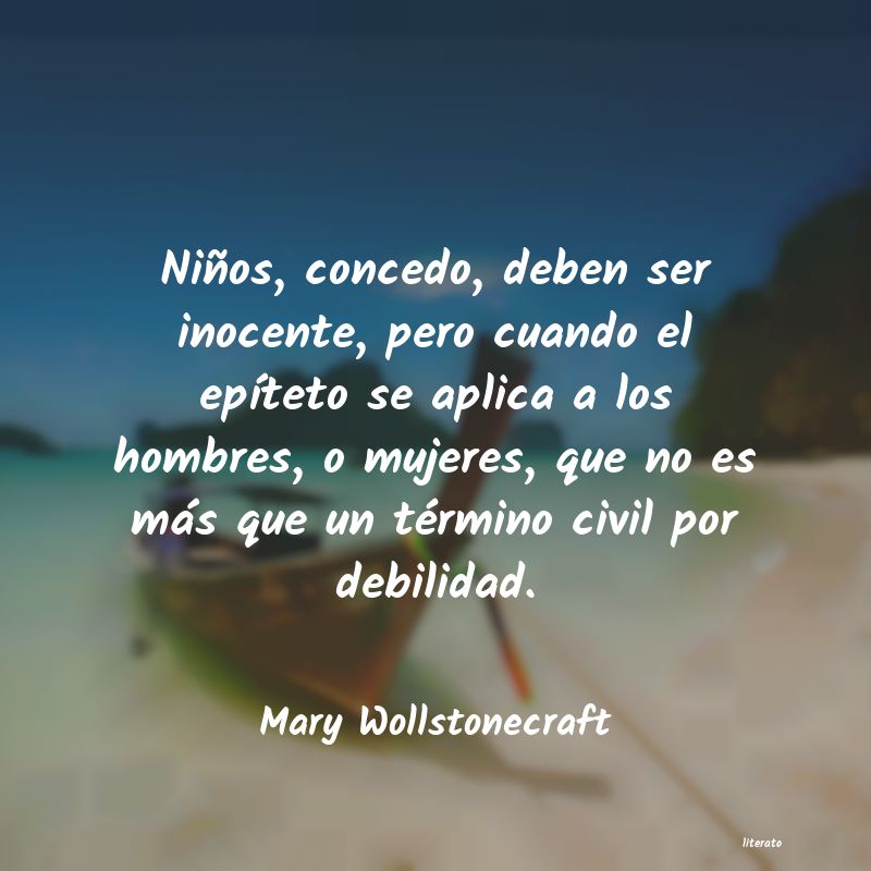 frases de Mary Wollstonecraft