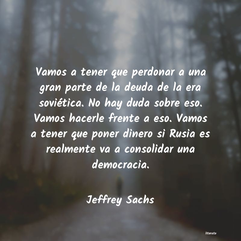 Frases de Jeffrey Sachs