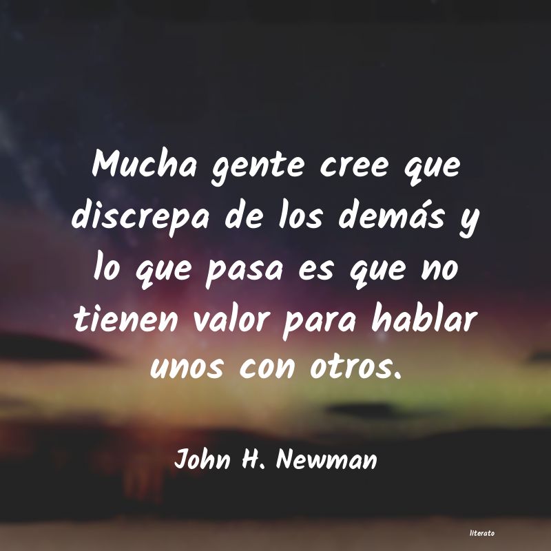frases de John H. Newman