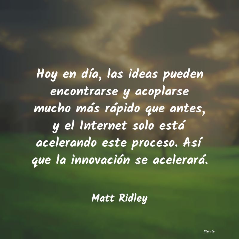 Frases de Matt Ridley