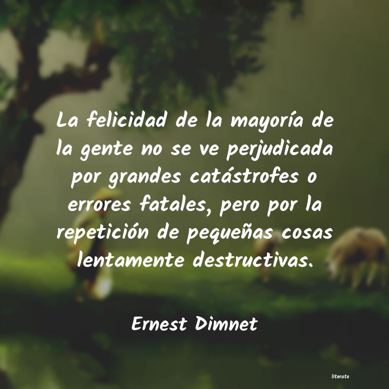 Frases de Ernest Dimnet