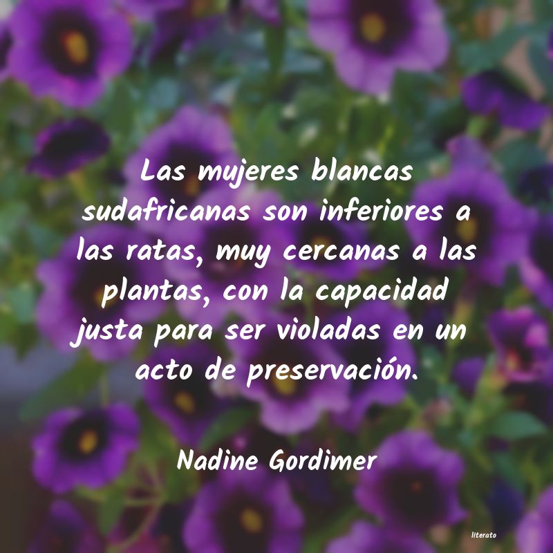 Frases de Nadine Gordimer