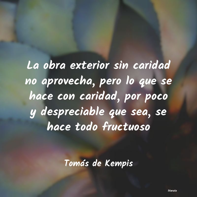 Frases de Tomás de Kempis