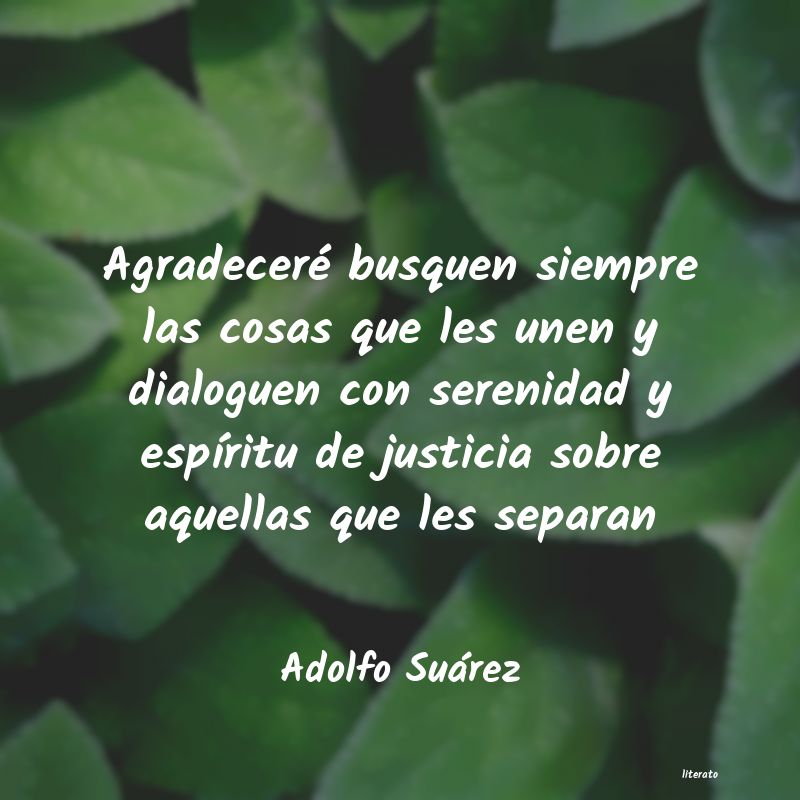 frases de Adolfo Suárez