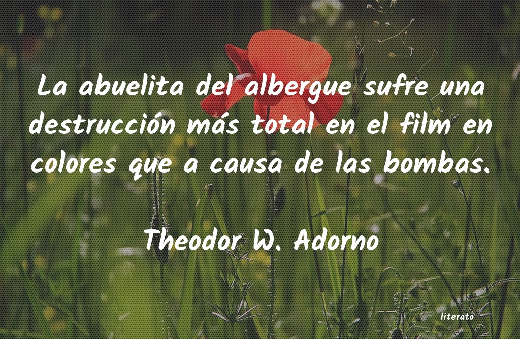 Frases de Theodor W. Adorno