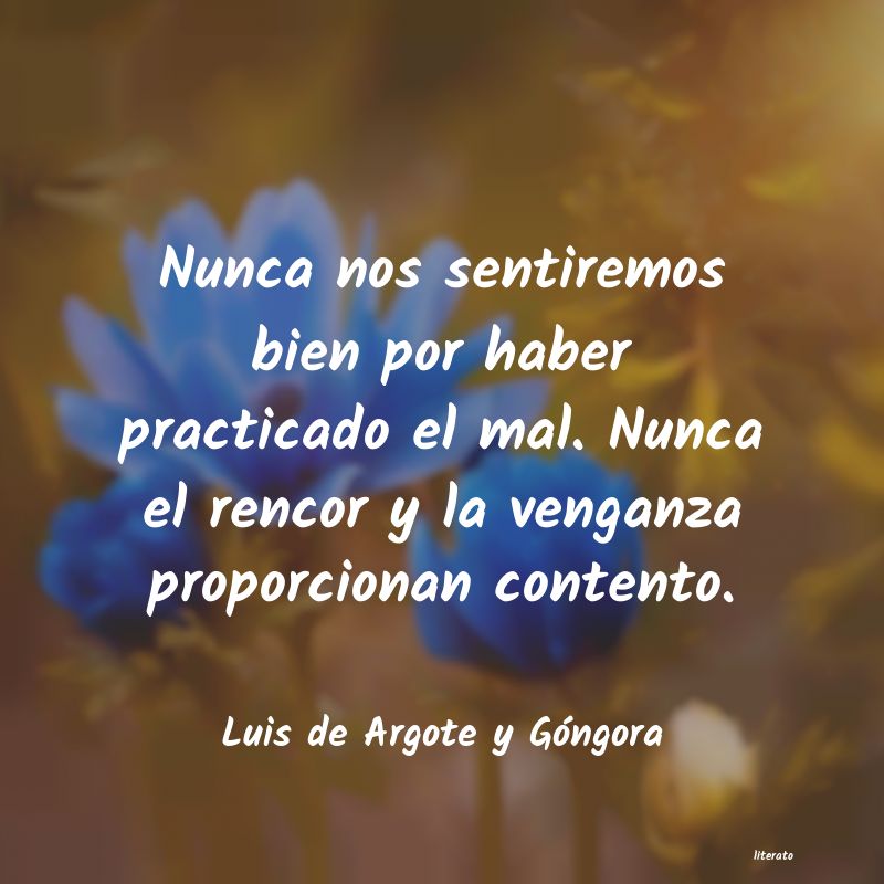 Frases de Luis de Argote y Góngora