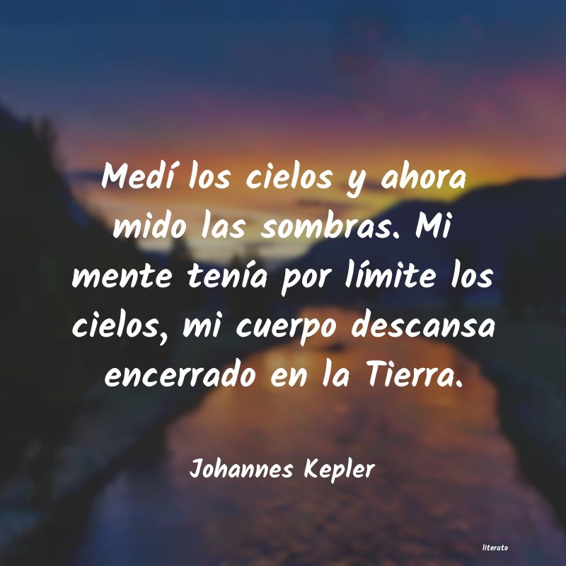 Frases de Johannes Kepler