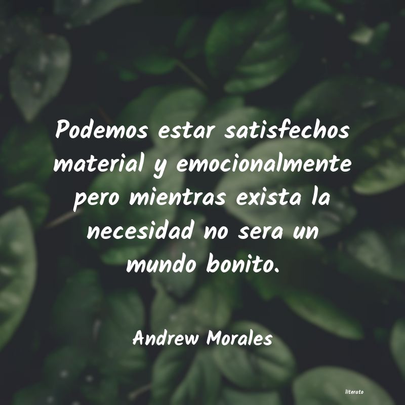 Frases de Andrew Morales