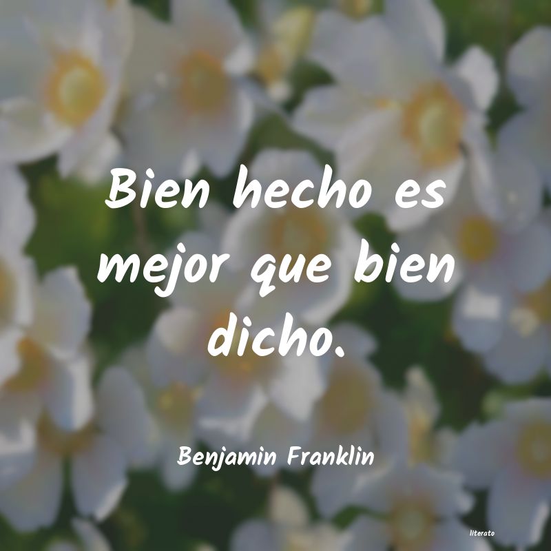 Frases de Benjamin Franklin