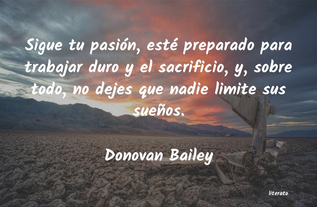 Frases de Donovan Bailey