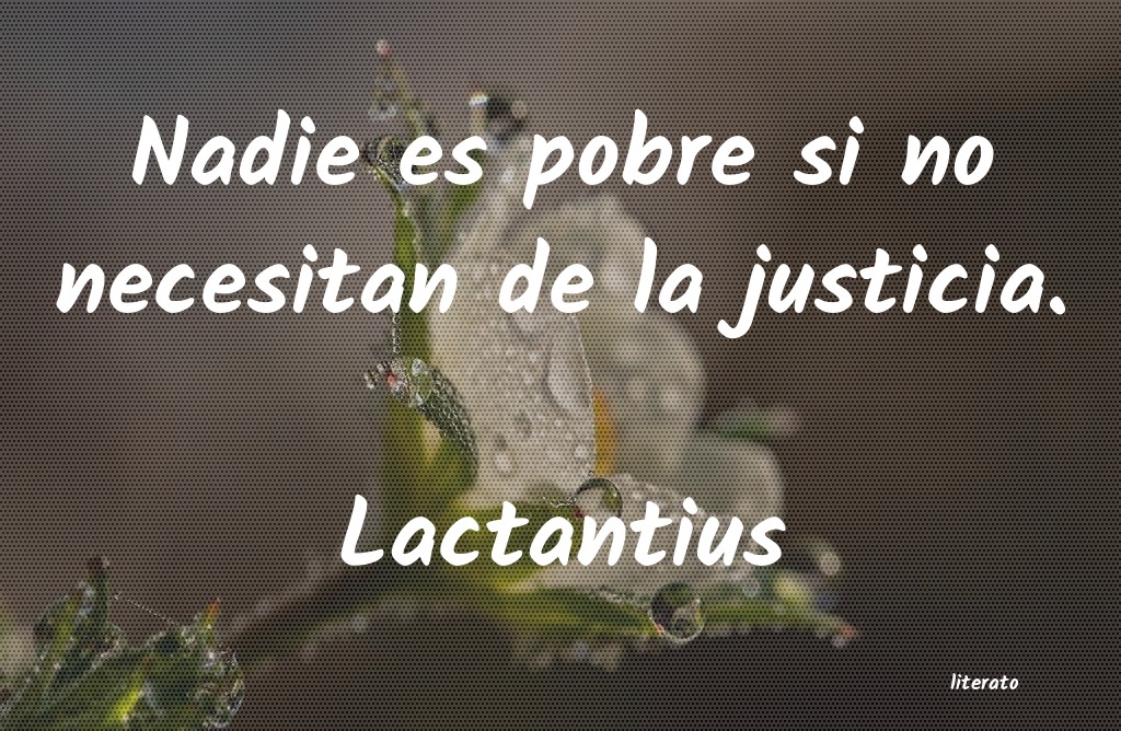 Frases de Lactantius