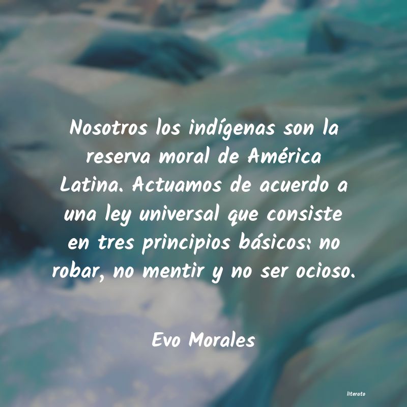 Frases de Evo Morales