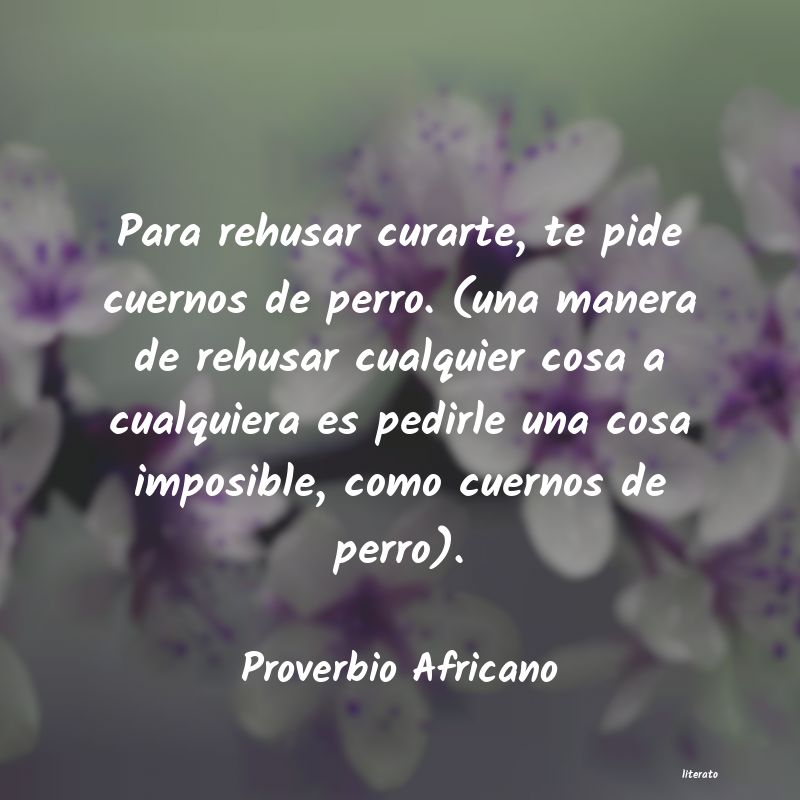 Frases de Proverbio Africano