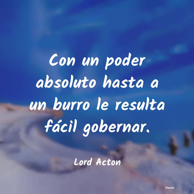 Frases de Lord Acton