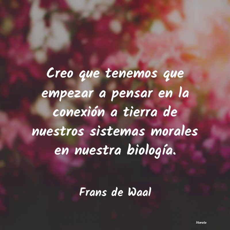 frases de Frans de Waal