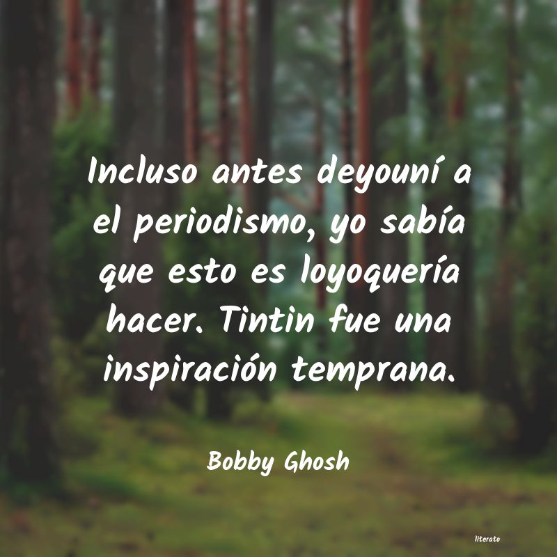 frases de Bobby Ghosh
