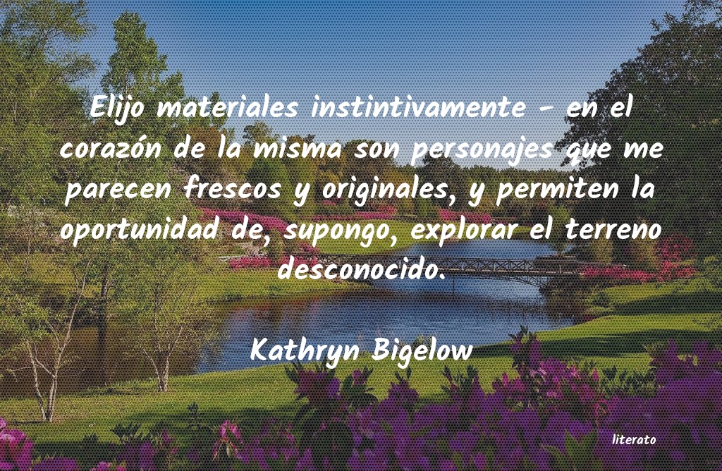 Frases de Kathryn Bigelow