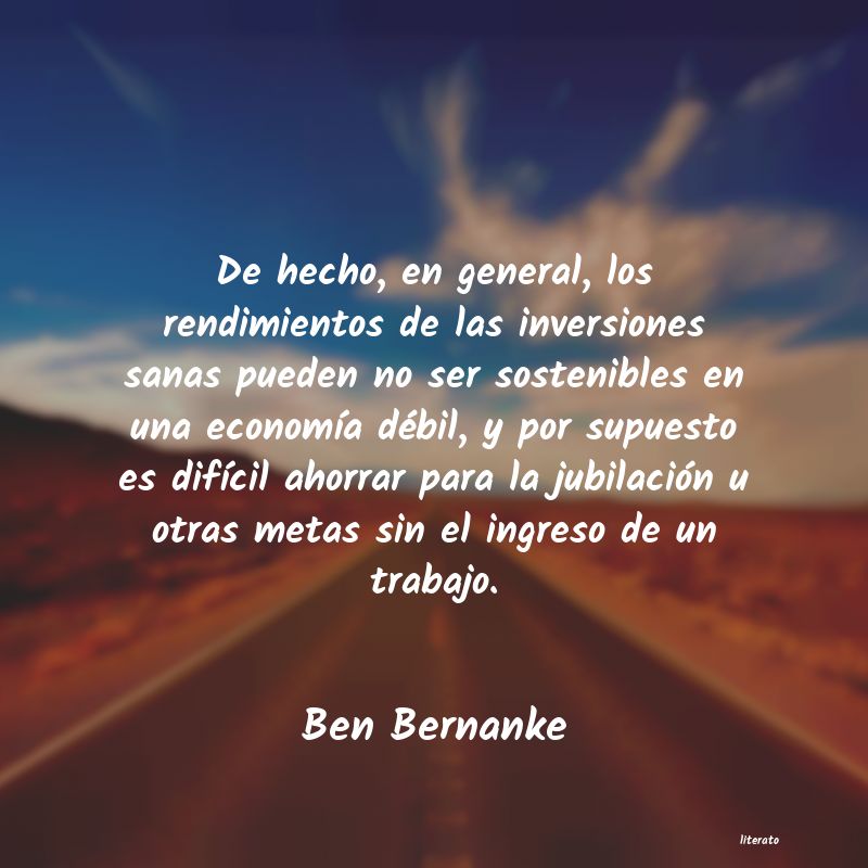 Frases de Ben Bernanke