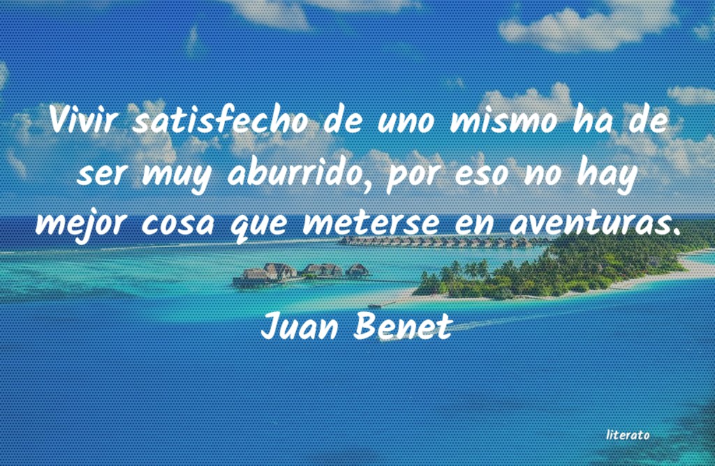 Frases de Juan Benet